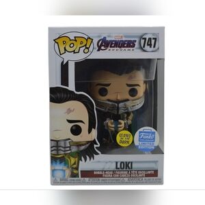 Funko Pop! Marvel Avengers Endgame Loki with Tesseract Glow Funko Shop Exclusive